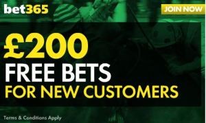 Sign up to the best bookmaker. Deposit anything up to £200 and get the same in free bets.